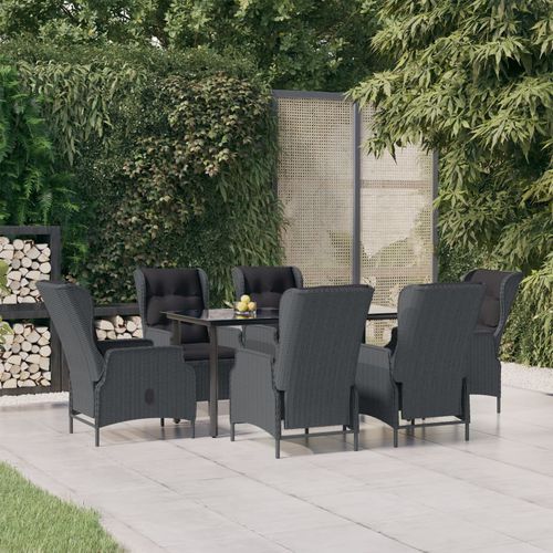 Moderne Tisch- und Stuhlkombination - vidaXL 7-tlg : 3156791 - desayo - für Garten / für Terrasse / für den Innenraum