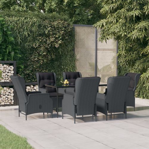 Moderne Tisch- und Stuhlkombination - vidaXL 7-tlg : 3156803 - desayo - für Garten / für Terrasse / für den Innenraum