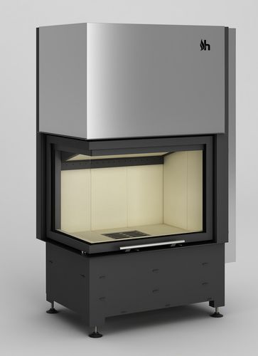 Eckkamineinsatz - Volcano WLh-18 - desayo - Holz / Stahl / modern
