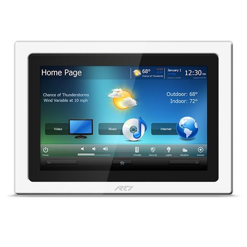 Touchscreen für multifunktionales Hausautomationssystem - KX10 - Remote Technologies Incorporated (RTI) - für Multimedia-system / für Sicherheitssysteme / wandmontiert
