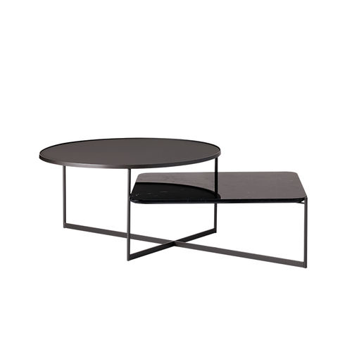 Moderner Couchtisch - MOHANA - SP01 design - Glas / Marmor / Gestell aus Stahl