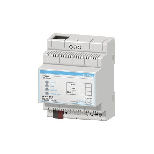 Schnittstellenmodul für Gateway - EK-BJ1-TP-IP - ekinex® - DIN-Schiene / KNX / IP