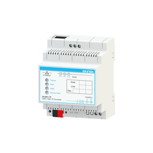 Schnittstellenmodul für Gateway - EK-BK1-TP - ekinex® - DIN-Schiene / KNX / DMX