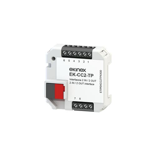 Binäreingang-Schnittstellenmodul - EK-CC2-TP - ekinex® - Binärausgang / DIN-Schiene / KNX