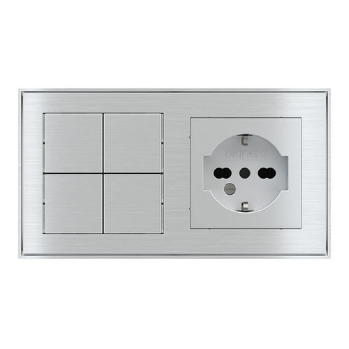 Schalter für Hausautomationssystem - EK-E22-TP | EK-PWS-IT - ekinex® - für Rollläden / für Rollos / Druck