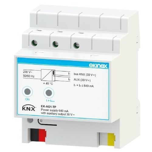 AC/DC-Stromversorgung - EK-AG1-TP - ekinex® - für DIN-Schiene / Doppelausgang / für Gebäudeautomation