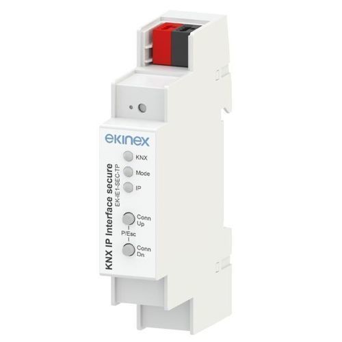 DIN-Schiene-Schnittstellenmodul - EK-IE1-SEC-TP - ekinex® - KNX / IP / LAN