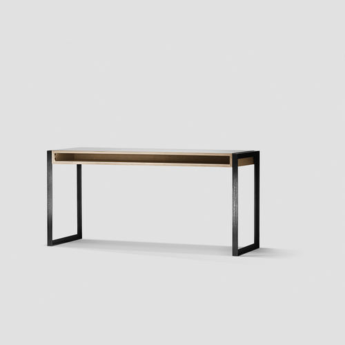 Bodenstehender Schreibtisch - T-FRAME - LLLP by Nicholas Rose - modern / Sperrholz / Linoleum