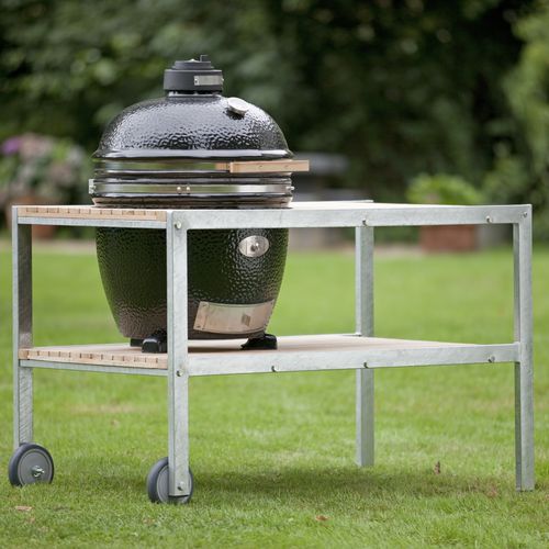 Holzkohle-Gartengrill - CLASSIC - Monolith - für professionellen Einsatz / auf Rollen / Gusseisen