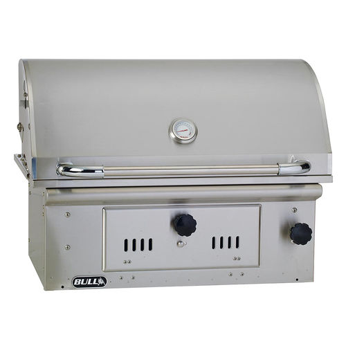 Holzkohle-Gartengrill - BISON - BULL EUROPE - für professionellen Einsatz / Einbau / Edelstahl