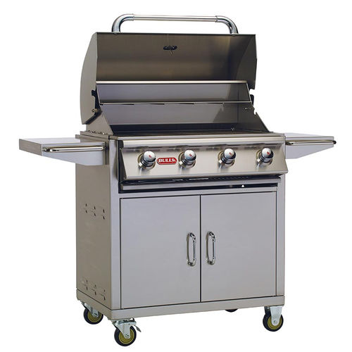 Gas-Gartengrill - OUTLAW - BULL EUROPE - auf Rollen / Edelstahl
