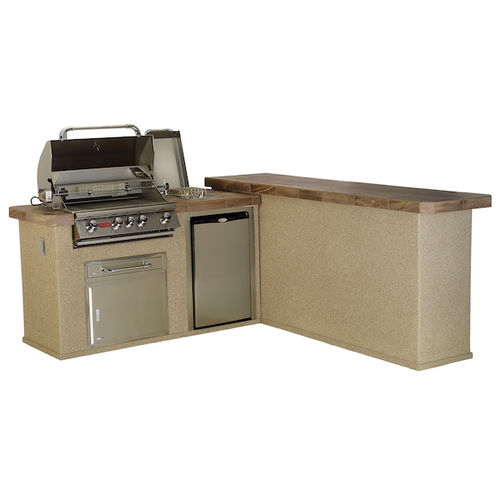 Outdoor-Küche - MESQUITE Q - BULL EUROPE - modern / Edelstahl / Feinsteinzeug