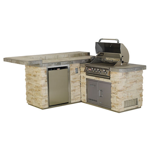 Outdoor-Küche - JUNIOR GOURMET Q - BULL EUROPE - modern / Edelstahl / Feinsteinzeug