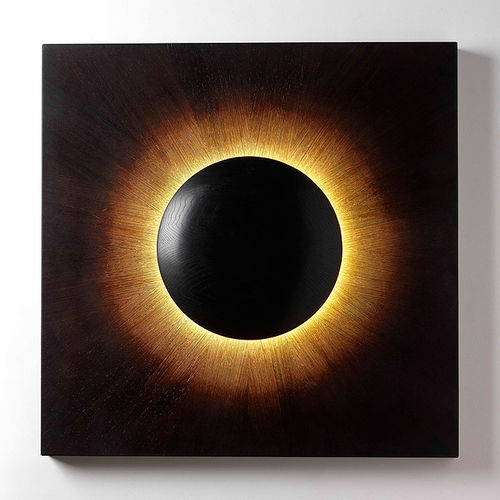 Moderne Wandleuchte - CORONA  - David Tragen - für den Innenraum / Eiche / Wenge
