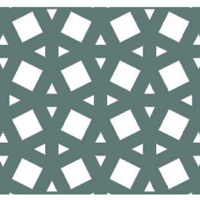 Dekorplatte für Wand - LATTICE SECOND - DEMAMBA - für Trennwand / für Fassaden / Holz