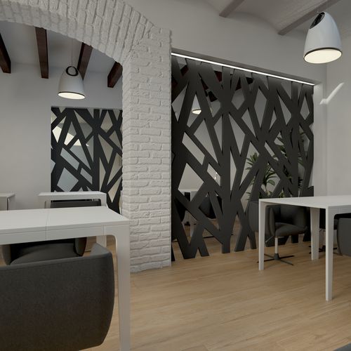 Dekorplatte für Wand - LATTICE IBIZA - DEMAMBA - für Trennwand / zur Außenraumgestaltung / Holz