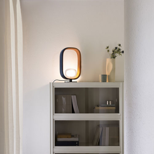 Nachttischlampe - FILIPA - Tooy - Metall / Borosilikatglas / Leder