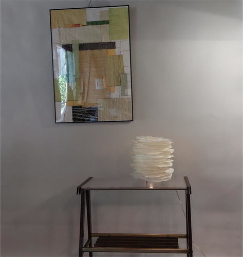 Tischlampe - HIRSUTE - JeanLuc Mare luminaires - Metall / Papier / modern