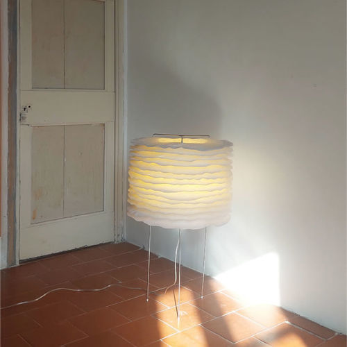 Bodenlampe - MILLEFEUILLES - JeanLuc Mare luminaires - Metall / Papier / modern