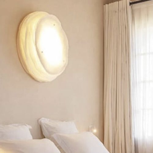 Wandleuchte / originelles Design - PLUNE - JeanLuc Mare luminaires - für den Innenraum / Papier / rund