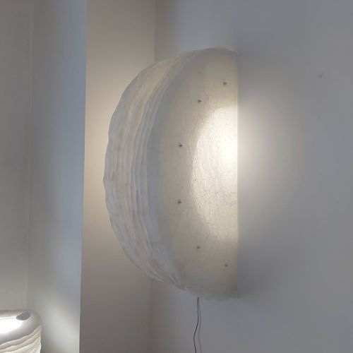 Wandleuchte für den Innenraum - 1/2 - JeanLuc Mare luminaires - Papier / rund / stationär