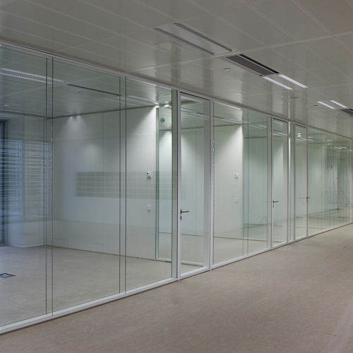 Tür für Innenbereich - PRIMACY - PREMOSA - Aluminium / Laminat / einflügelig