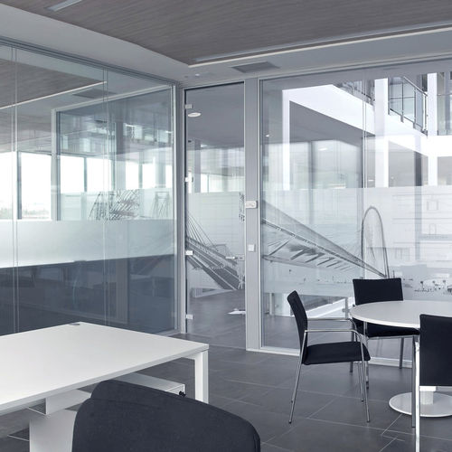 Tür für Innenbereich - PREMIUM - PREMOSA - Aluminium / Laminat / einflügelig