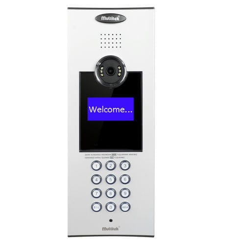 Aluminium-Türstation - MB-10 - Multitek Electronics - Wohnbereich / wandmontiert / Unterputz