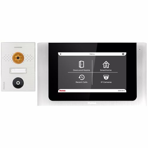 Schwarzes Video-Türsprechanlagensystem - DIP01/VIP75 - Multitek Electronics - Wohnbereich / Unterputz / für den Innenraum