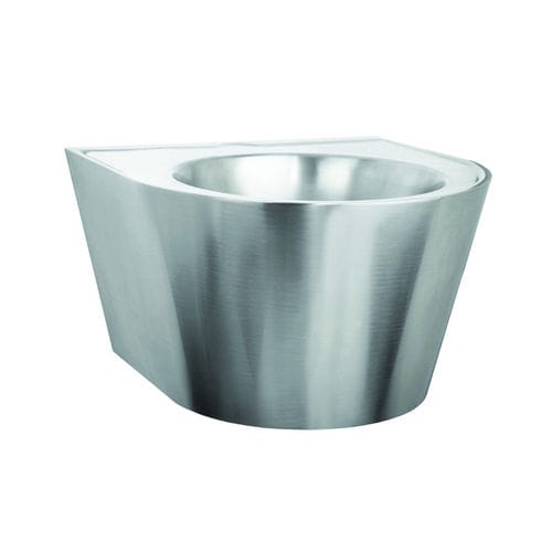 Wand-Waschbecken - LM-010 series - SUPRATECH - Edelstahl / Hochglanz / rund