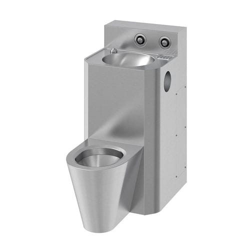 Freistehendes WC - COMPAC IN-300 series - SUPRATECH - Edelstahl / für Gefängnis / für Gewerbegebrauch
