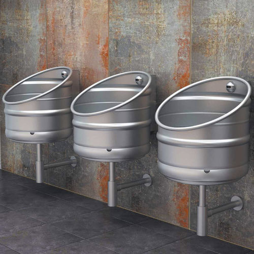 Edelstahl-Urinal - KEG - SUPRATECH - wandmontiert / mit Photozelle / für professionellen Einsatz