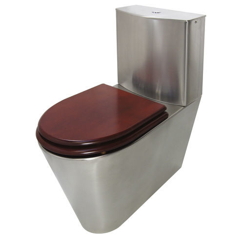 Monoblock-WC - ULTIMA - SUPRATECH - in Wandnähe / Edelstahl / für öffentliche Sanitäreinrichtungen
