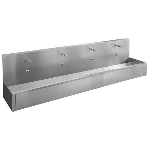 Wandmontiertes Handwaschbecken - LM-8 series - SUPRATECH - rechteckig / Edelstahl / Edelstahl