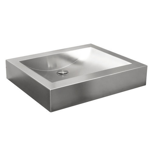 Aufsatzwaschbecken - L-048-S series - SUPRATECH - Edelstahl / rechteckig / kundenspezifisch