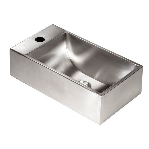 Wandmontiertes Handwaschbecken - L-213 - SUPRATECH - Aufsatz / rechteckig / Edelstahl