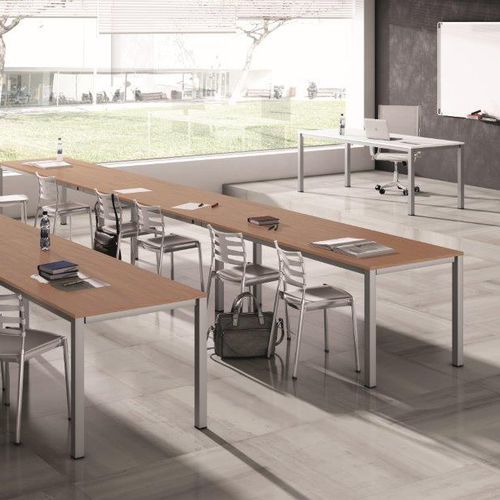 Moderner Unterrichtstisch - HERMES - EMOBOK - Aluminium / melaminbeschichtet / rechteckig