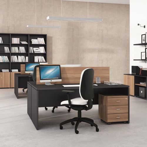 Schreibtisch für Open Space - PUNTO6 - EMOBOK - modern / Aluminium / melaminbeschichtet