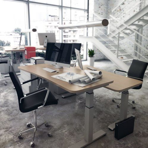 Schreibtisch für Open Space - TUSCANY - EMOBOK - modern / Aluminium / melaminbeschichtet
