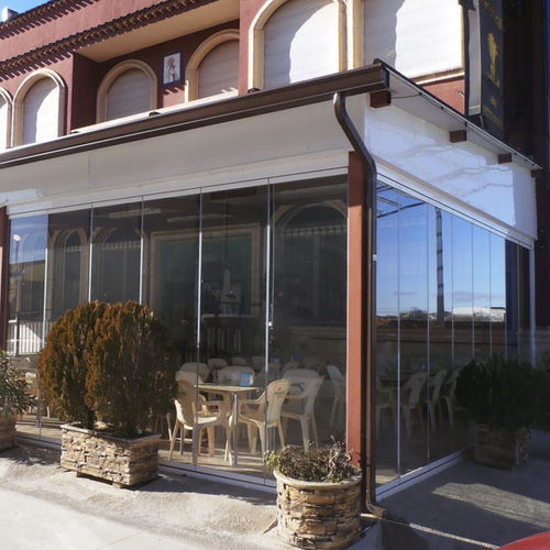 Paneel-Vorhangfassade - COVERTTO - Glas / transparent