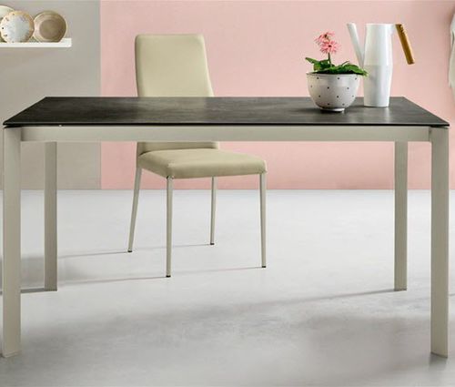 Moderner Esstisch - KLASS - Castellani.it srl - lackiertes Holz / Kristall / Aluminium