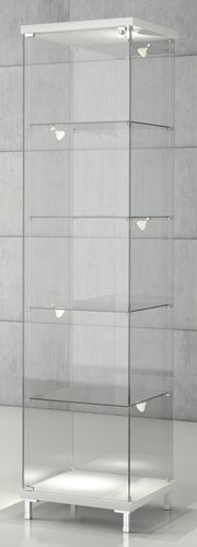 Moderne Vitrine - Q/45 - Castellani.it srl - auf Beinen / Glas / Holz