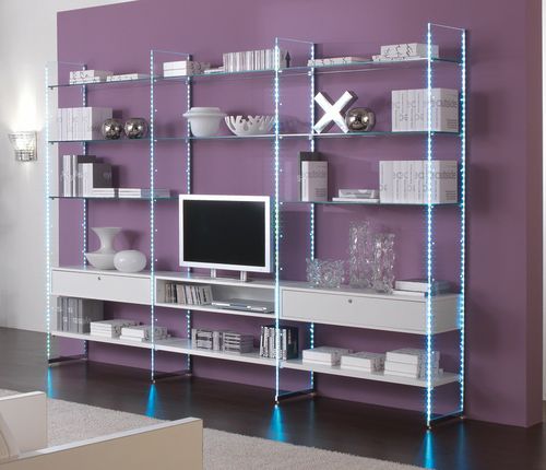 Modernes Regal - COMP/5 - Castellani.it srl - Holz / Glas / für Gewerbegebrauch