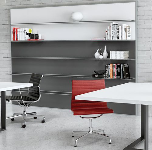 Wandmontiertes Regal - ZE03_ZEFIRO - Castellani.it srl - modern / Aluminium / Glas