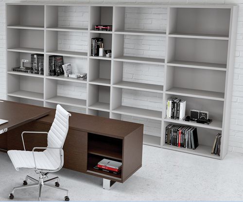 Modernes Bücherregal - TITANO - Castellani.it srl - für Gewerbegebrauch / melaminbeschichtet