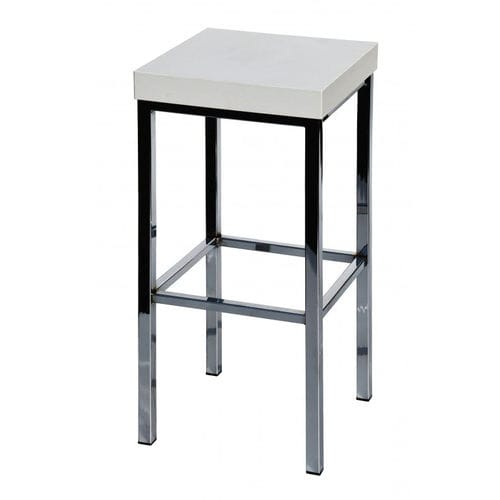 Moderner Barhocker - RAUL - Castellani.it srl - Kunstleder / Gestell aus Stahl / Polster