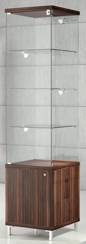 Moderne Vitrine - Q/45M - Castellani.it srl - auf Beinen / Glas / Holz