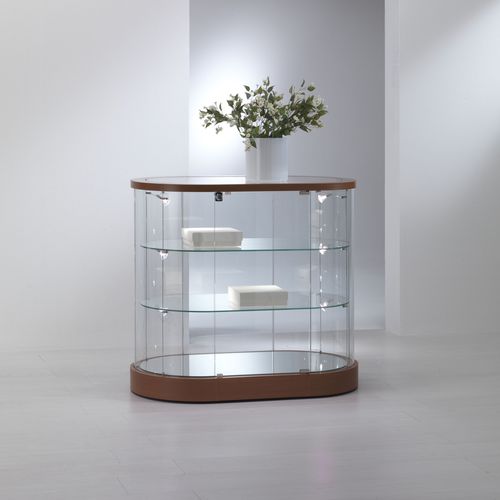 Moderne Vitrine - 209/OB - Castellani.it srl - auf Beinen / Glas / Eiche