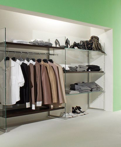 Präsentierregal für Kleidungsstücke - COMP/11 - Castellani.it srl - für Schuhe / Glas / für Gewerbegebrauch