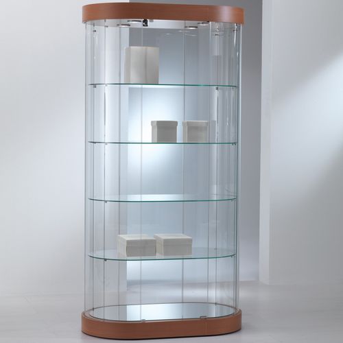Moderne Vitrine - 209/OG - Castellani.it srl - auf Beinen / Glas / Eiche